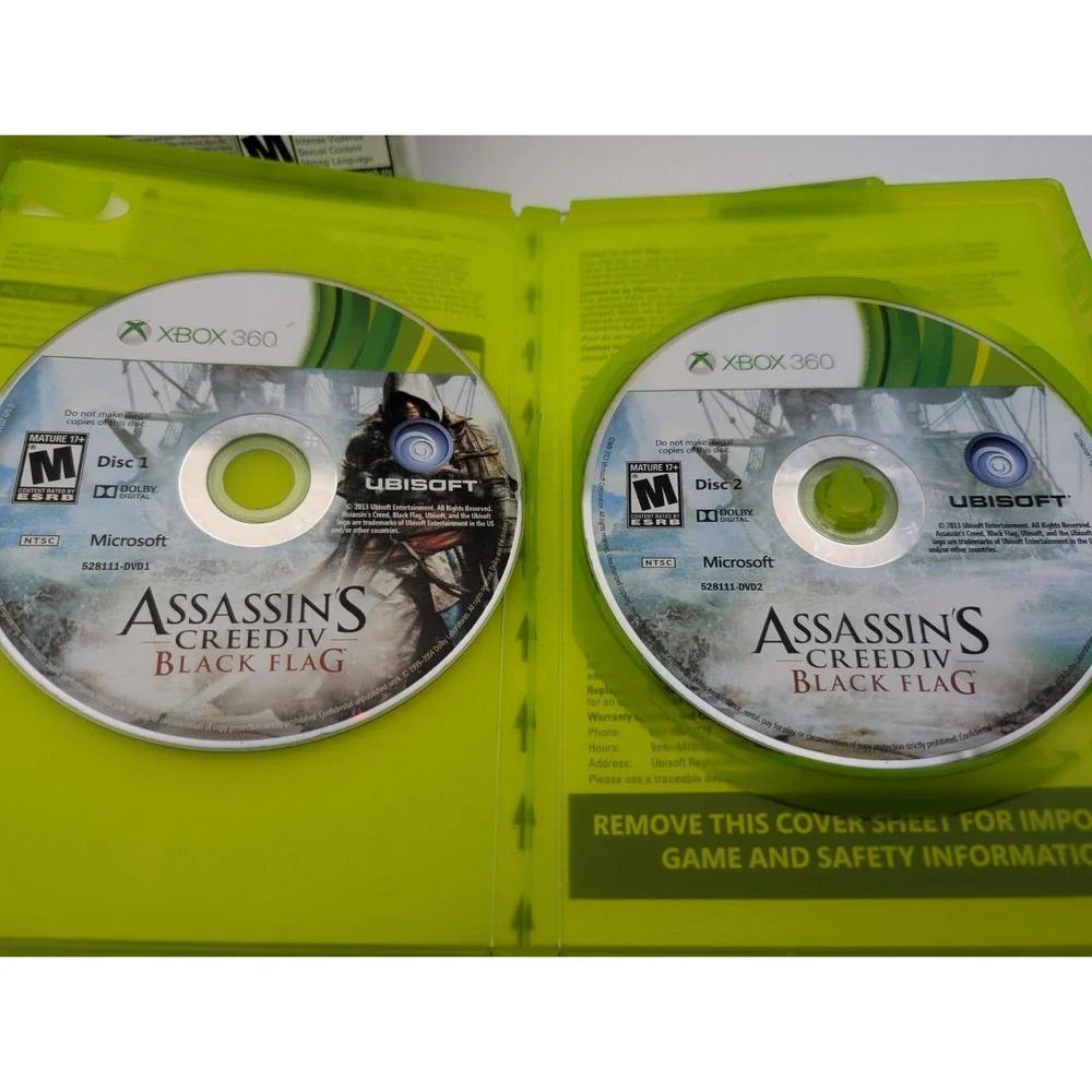 Assassin's Creed Lot 2 3 Flag Brotherhood - Microsoft Xbox 360 Most Complete